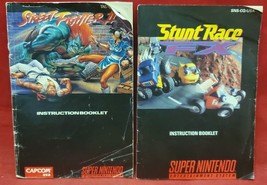 Street Fighter II and Stunt Race SNES Manual Instructions ONLY - $9.87