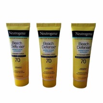 Lot Of 3 Neutrogena Beach Defense Sunscreen Lotion Broad Spectrum SPF 70 - £15.32 GBP
