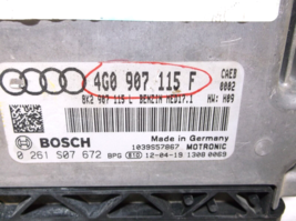 13-14-15-16 AUDI  A6 2.0L  ID CAEB  /ENGINE COMPUTER image 2