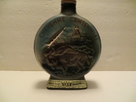 VTG 1967 Cheyenne Wyoming Centennial Jim Beam Whiskey Decanter Bottle Buffalo - $5.93