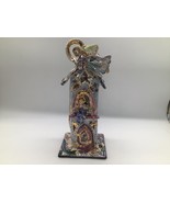 Blue Sky Clayworks Heavens Angels House Candle Tea Lite Holder w Base Si... - €34,68 EUR