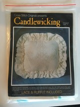 Candlewicking Pineapple Pillow Kit Lace and Ruffle Home Decor Hospitalit... - $14.99