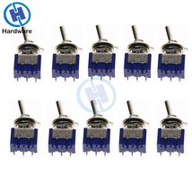 10PC/5PC Miniature Toggle Switch Single Pole Double Throw SPDT (MTS102) ON-ON - £4.64 GBP