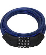2 Pack 4ft Steel Cable Bike Lock 4-Digit Combo Anti-Theft Security for M... - $202.23 MXN