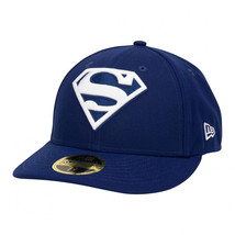 Superman Low Profile Blue New Era 59Fifty Fitted Hat Blue - $51.98