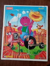 Playskool 328-11 Barney Fun on the Farm 10 Piece Wooden Jig Saw Puzzle - $14.00