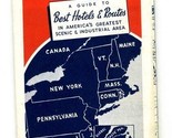 1947 Empire Tours AAA Map &amp; List of 100 Selected Hotels New England  - $17.82