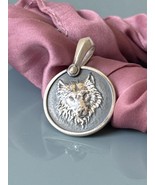 David Yurman .925 Sterling Silver Men&#39;s Petrvs Wolf Pendant - €338,99 EUR