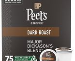 Peet&#39;s Coffee, Dark Roast K-Cup Pods for Keurig Brewers - Major Dickason... - $37.00