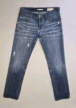 Gap 1969 Jeans Women&#39;s Size 26/2 Distressed Limited Edition Straight Leg... - $18.06