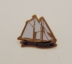 NOVA SCOTIA Canada Masted Ship Collectible Tie Tack Lapel Hat Pin - $16.63