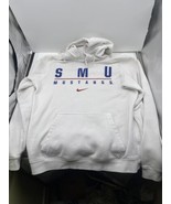 Vintage Nike SMU Mustangs University Hoodie Sweatshirt Size Small S - $753.77 MXN