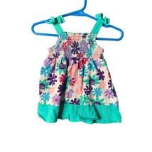 Faded Glory GIrls Infant baby Size 3 6 months Summer Dress Ruched Chest ... - $7.69
