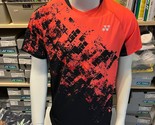 YONEX Men&#39;s Badminton T-Shirts Sports Top Apparel Coral [100/US:S] NWT 8... - $42.21