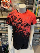 YONEX Men&#39;s Badminton T-Shirts Sports Top Apparel Coral [100/US:S] NWT 8... - £33.11 GBP