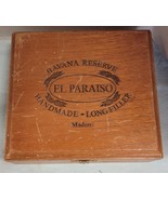Vtg Havana Reserve El Paraiso Maduro Torpedo Wooden Cigar Box Storage Di... - €9,45 EUR
