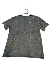 Nike Shirt Mens Medium Gray Grey Heathered Rise 365 Dri Fit Running Top Tee - $468.83 MXN