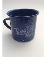 JACK DANIELS Tennessee Mud Whiskey TIN CUP Mug Blue Speckled AA - $7.79 CAD