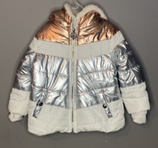 DKNY  Puffer Jacket Sz 24 months TODDLER/KIDS COATS Copper,Silver and White - $9.50
