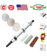 Versatile Woodworking Lathe Buffing System: 16&quot; Mandrel with 3 Polishing... - $2,104.62 MXN