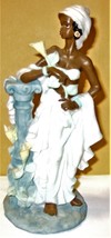 African Princess - Ceramic Ebony Princess Figurine by Shiah Yih  - $5.50