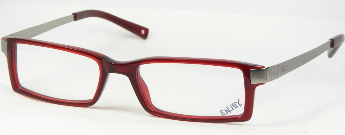 EnJouer E 6014 B Bourgogne Rouge / Argent Foncé Lunettes E6014 48-16-140mm - $66.45