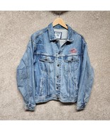 Vintage Lee Denim Trucker Jean Jacket Blue Size Large Long Sleeve Logo T... - $738.54 MXN