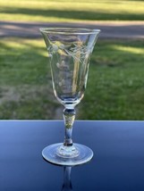 Etched Willow Moon Cut Dot Swag Pioneer Japan Sherry Glass Shot 2oz - $19.41