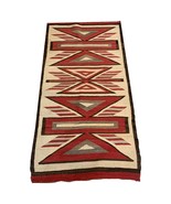 Handmade Antique Native American Navajo Rug 2.10&#39; x 5.2&#39;, 1900s - 2B23 - $1,738.56 CAD