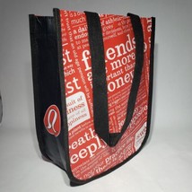 Lululemon Reusable Black and Red Sustainable Shopping Tote Bag 9 x 4.5 x... - $7.95