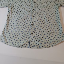 Royal Testimony Flower Short Sleeve Cotton Shirt Button Front Men's Size L image 8