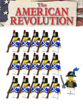 The American Revolutionary War American Third Line 16 Minifigures Lot - £20.57 GBP