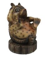 Western Rustic Texas Comical Baby Armadillo On Tree Money Coin Bank Figu... - €21,48 EUR
