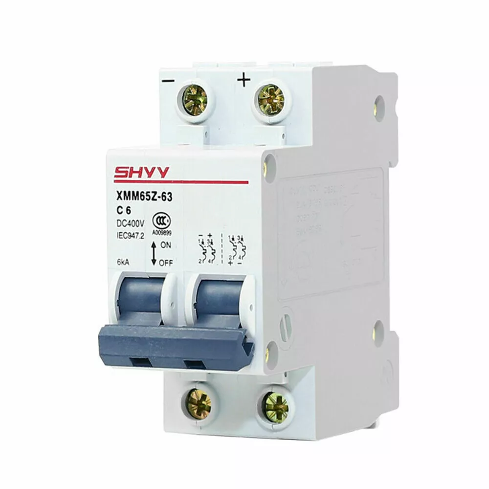 DC MCB Circuit Breaker 2P-6/10/16/20/25/32/40/50/63A - $21.13