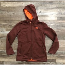 The North Face Womens Small Burgundy Full Zip Hooded Jacket - £17.75 GBP