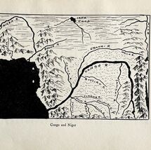 1932 Congo and Niger Rivers Africa Interpretive Map Print Van Loon Geogr... - $38.79 CAD