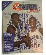 Vincent Askew &amp; Andre Turner Signed Autographed 1985 Memphis Tigers Program - £15.62 GBP