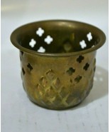 VINTAGE INDIAN SOLD BRASS CANDLE HOLDER - $752.06 MXN