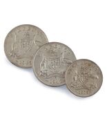 1928-1942 Australia 3 Pence &amp; 6 pence Silver Coin Lot of 3 - €48,64 EUR