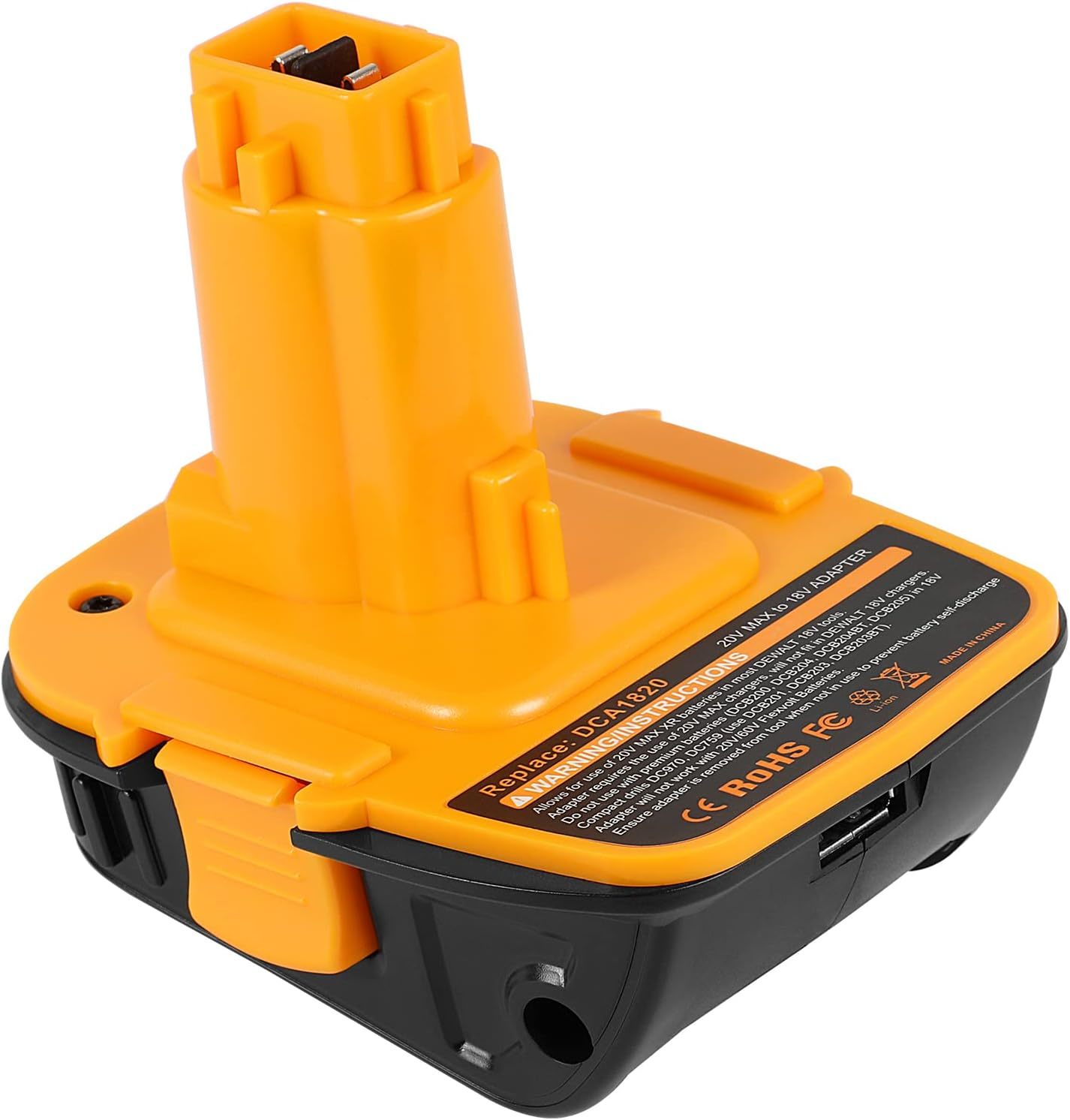 Replacement Battery Adapter Dca1820 For Dewalt 18V Tools, Converts 18V/20V - $28.93