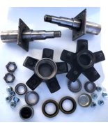 Dexter 3500 lb 84545 hubs EZ lube Spindles bearings seals nuts 1750 lbs each - $149.13