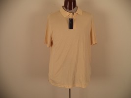 Men&#39;s Shirt. Van Heusen. L. Yellow. 56% Modal/ 44% Polyester. Short Sleeve. - £13.85 GBP