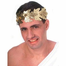Gold Roman Wreath Leaves Headband Adult Halloween Costume Accessory 49292 - £5.47 GBP