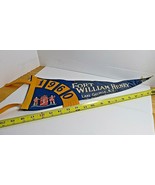 Vintage Fort William Henry Lake George NY Blue Felt and Gold Pennant Sou... - $60.51 CAD