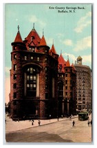 Erie County Savings Bank Buffalo New York NY UNP DB Postcard J19 - £2.93 GBP