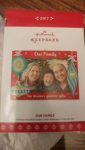 Hallmark Keepsake Ornament: Our Family, 2017, Photo Holder, Glitter Frame - £13.33 GBP