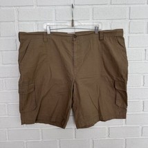 Field And Stream Cargo Shorts Ripstop Brown Mens 48 Hiking Fishing Camping  - $16.56