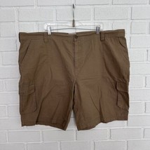 Field And Stream Cargo Shorts Ripstop Brown Mens 48 Hiking Fishing Camping - $16.56