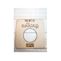 Gift of nothing-gag gift-white elephant- birthday- christmas- nothing- p... - $2.00
