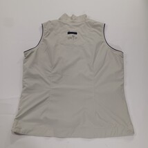 Line Up For Sports Men's Beige/Cream Full Zip Sleeveless Golf Vest Chest 41" image 13